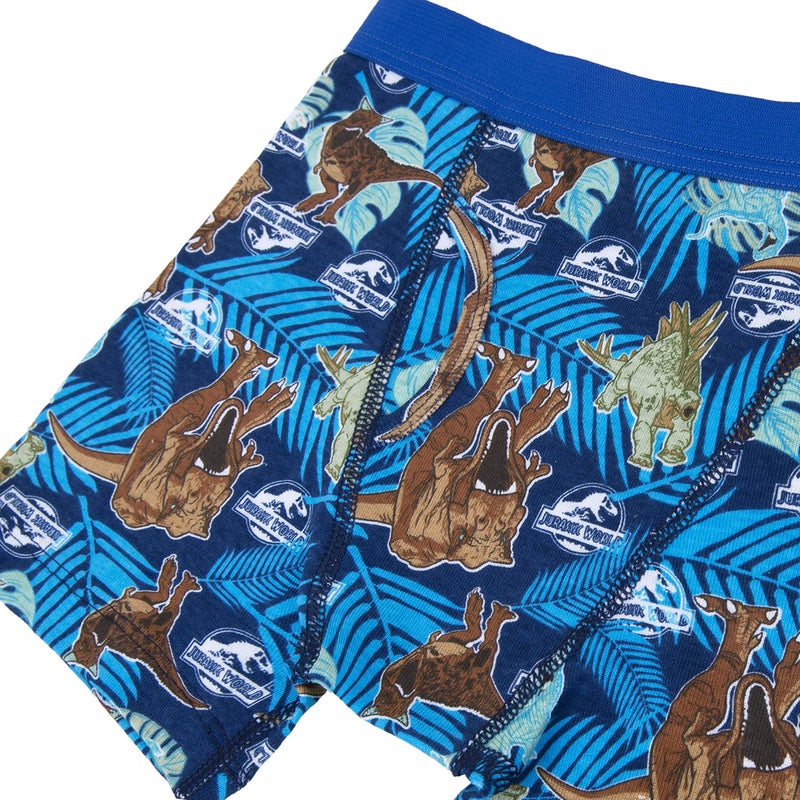 Jurassic World Boys Boxer Briefs Multipacks With T-Rex, Raptor and Triceratops Print Options in Sizes 4, 6, 8, 10 & 12, 5-Pack Cotton Boxer Brief, 8 - Image 4